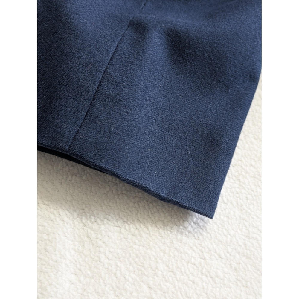 Pendleton Women's Coat Vintage 100% Virgin Wool Navy Blue Trench Size 10 Preppy - Picture 15 of 16